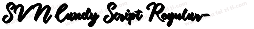 SVN Candy Script Regular字体转换